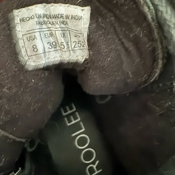 Roolee Black Combat Boots size 8 - Picture 5 of 5